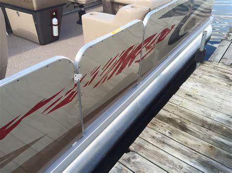 pontoon boat railing sheet metal|aftermarket pontoon fencing.